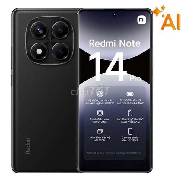 Xiaomi Redmi Note 14 Pro 5G Đen. Mua bán Điện thoại tại Thị xã Từ Sơn Bắc Ninh được đăng bởi Phương Nguyễn hình 1