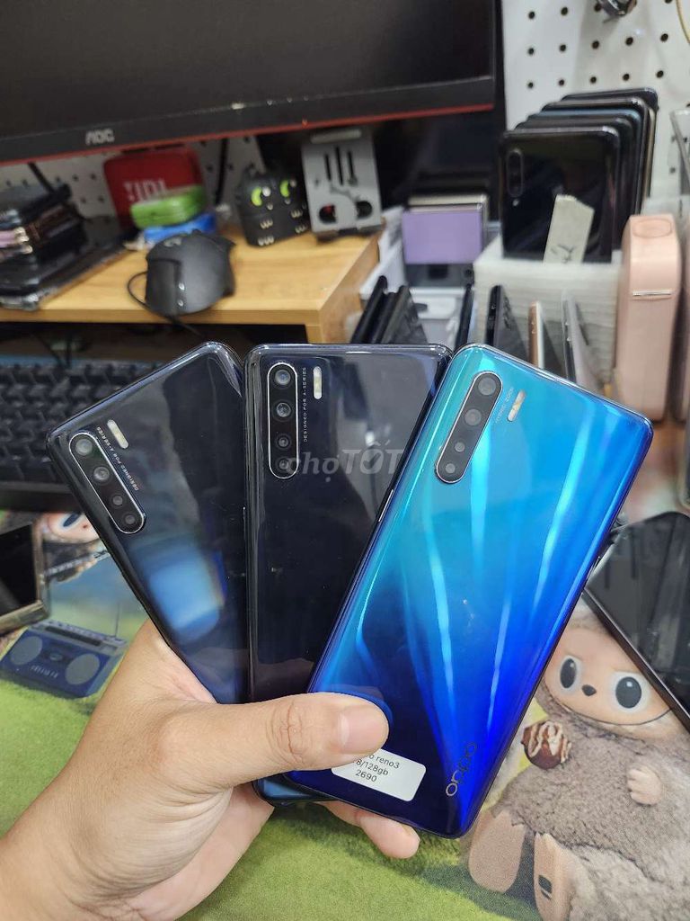 Oppo Reno3 128GB Đen, Xanh. Mua bán Điện thoại tại Quận 8 Tp Hồ Chí Minh được đăng bởi zzminphonezz hình 1