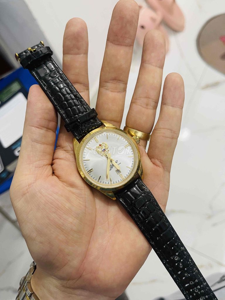 Đồng hồ đeo tay Nam Kim loại Vàng Đen. Mua bán Đồng hồ tại Quận Hai Bà Trưng Hà Nội được đăng bởi an hình 1