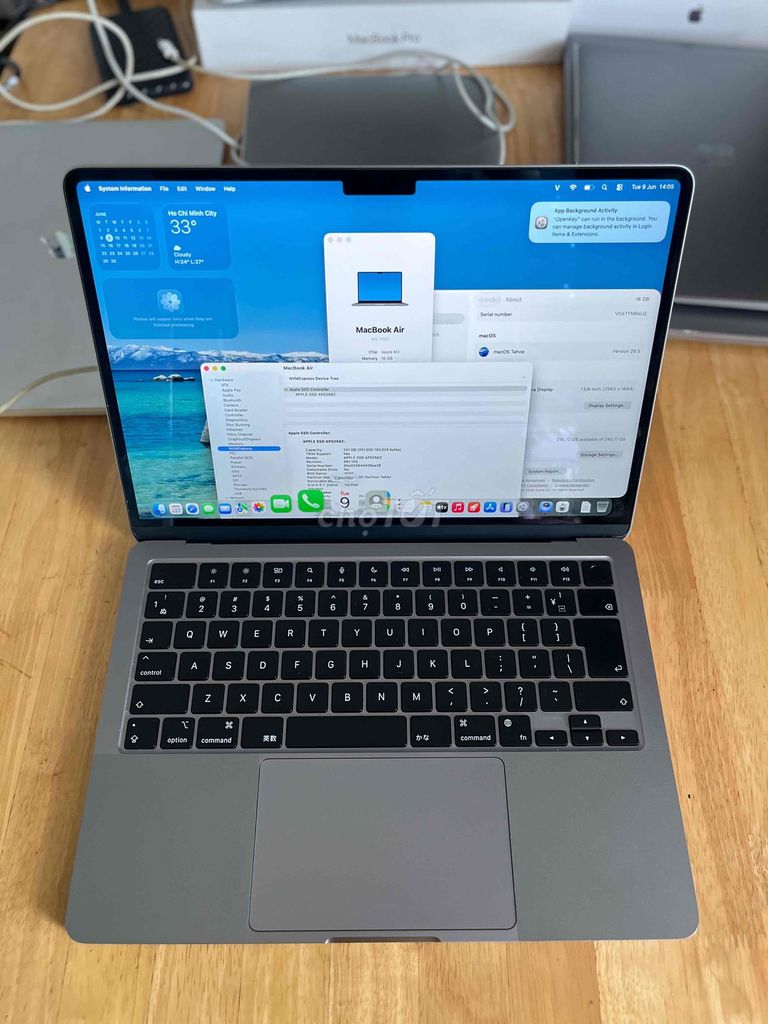 MacBook Air M2 Ram 16GB Ssd 256GB. Mua bán Laptop tại Quận Sơn Trà Đà Nẵng được đăng bởi BƠ BƯ Macbook Cũ hình 1
