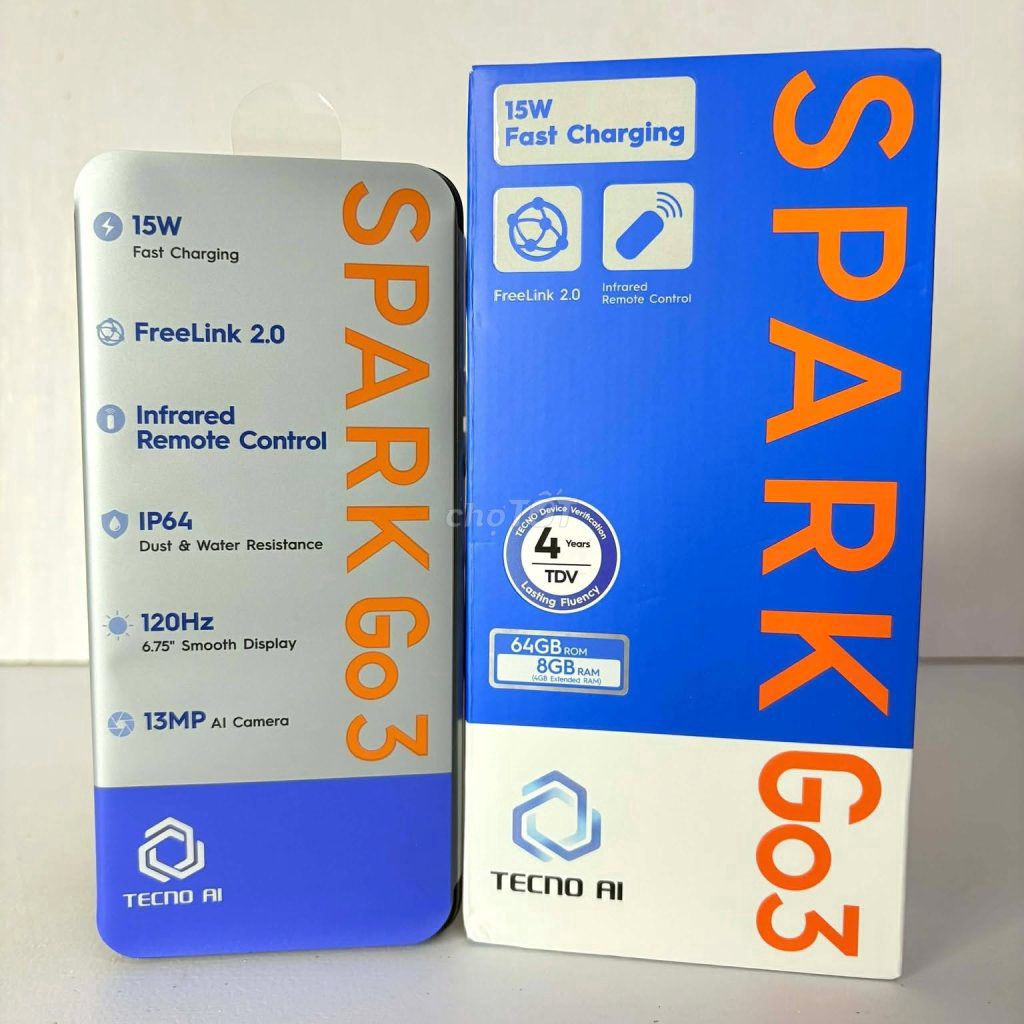 TECNO SPARK GO 3 4/64GB Fullbox Đẹp Mới 100%. Mua bán Điện thoại tại Quận Bình Thạnh Tp Hồ Chí Minh được đăng bởi TMOBILE GIÁ TỐT NHẤT hình 1