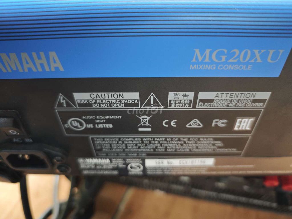 Bàn trộn âm thanh Yamaha MG20XU. Mua bán Tivi, Âm thanh tại Quận Hoàng Mai Hà Nội được đăng bởi Le Hoi hình 1