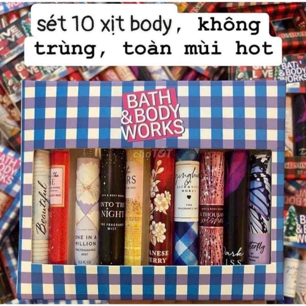 Set Xịt Thơm Cơ Thể Body Mist 𝐁𝐚𝐭𝐡 &𝐁𝐨𝐝𝐲 𝐖𝐨𝐫𝐤 Mùi. Mua bán Nước hoa tại Quận Phú Nhuận Tp Hồ Chí Minh được đăng bởi olala shop hình 1