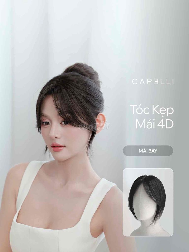 Tóc kẹp mái giả Capelli Nữ. Mua bán Phụ kiện thời trang khác tại Quận Hoàng Mai Hà Nội được đăng bởi Nguyên Ng hình 1