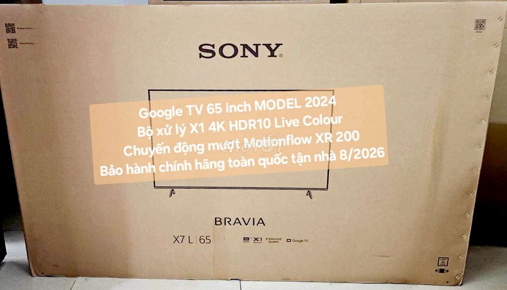 TV 4K Sony 65X77L 65in 4K Google TV Bảohành 8/2026