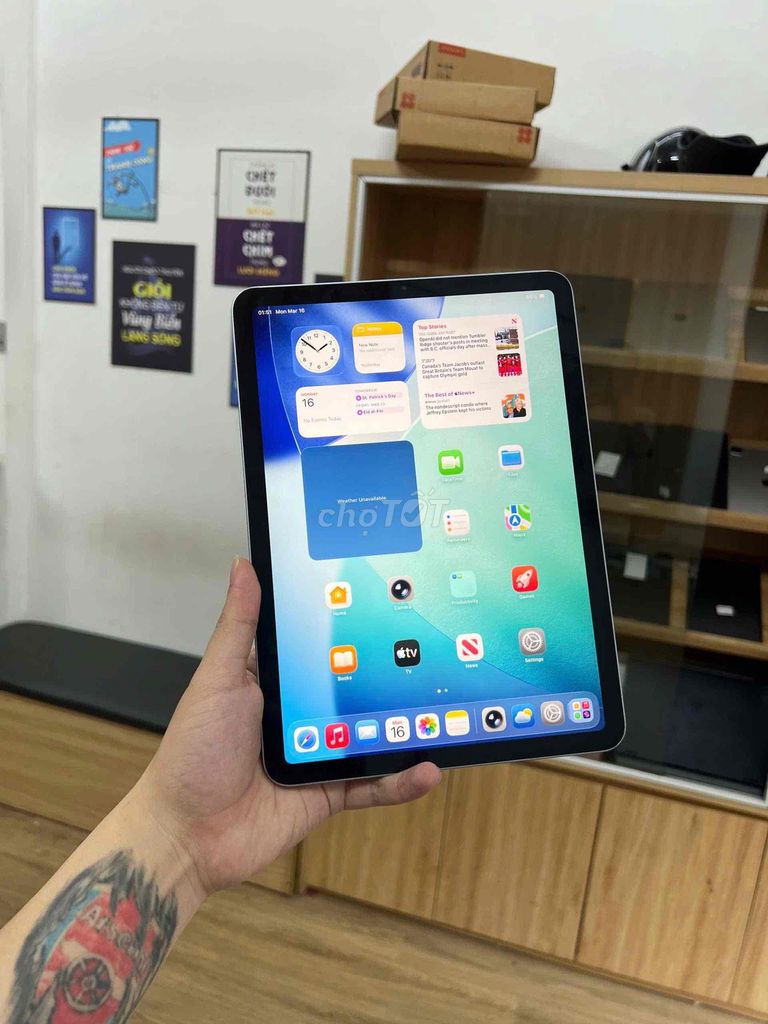 Apple iPad Air 4 64GB Bạc. Mua bán Máy tính bảng tại Quận Đống Đa Hà Nội được đăng bởi KT Hà Nội Mobile hình 1