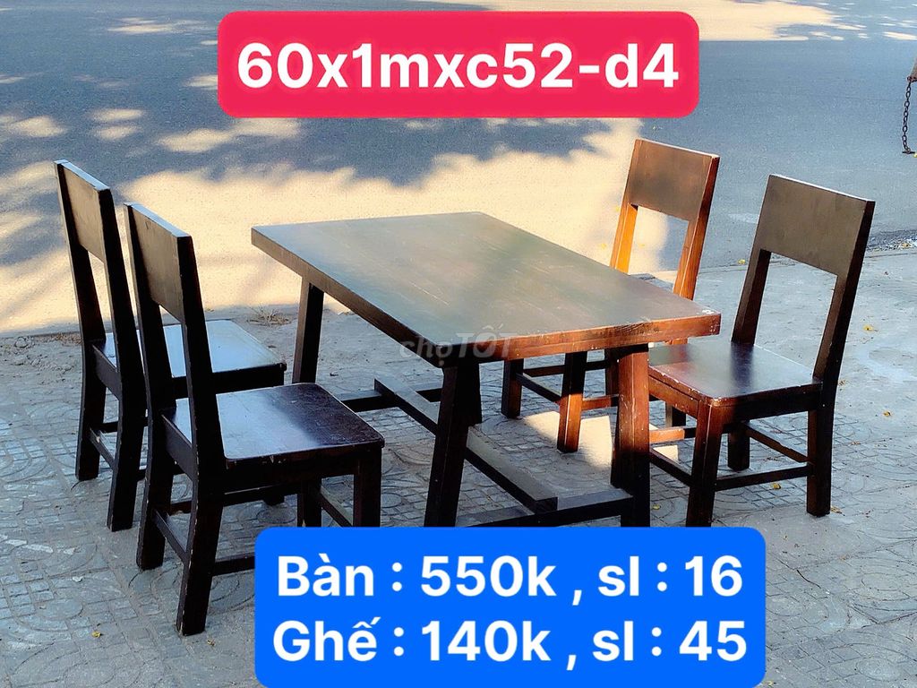 Bàn ăn Gỗ Nâu 60x1m Đã qua sử dụng. Dịch vụ chuyển nhà tại Quận Sơn Trà Đà Nẵng được đăng bởi THẾ GIỚI ĐỒ CŨ ĐÀ NẴNG hình 1