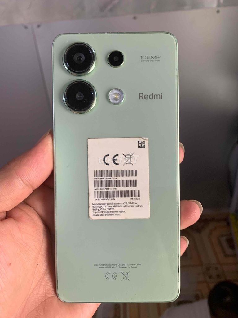 Xiaomi Redmi Note 13 ram 8+4/256GB. Mua bán Điện thoại tại Quận Hoàng Mai Hà Nội được đăng bởi phạm duy hình 1