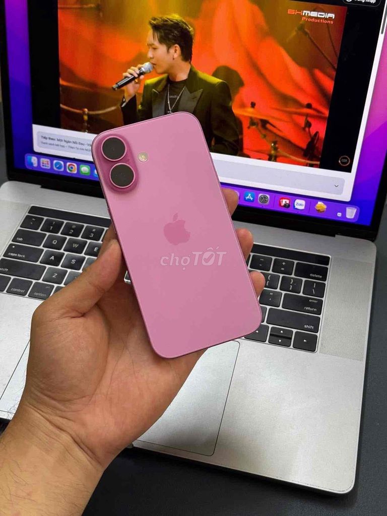 iPhone 16 128GB Hồng Đã sử dụng. Mua bán Điện thoại tại Thành phố Biên Hòa Đồng Nai được đăng bởi TRƯƠNG HUY HOÀNG hình 1