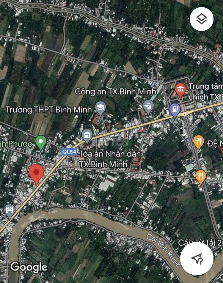 Nền mặt tiền 393 m² cách trung tâm hành tx Bình Minh 1,5 km