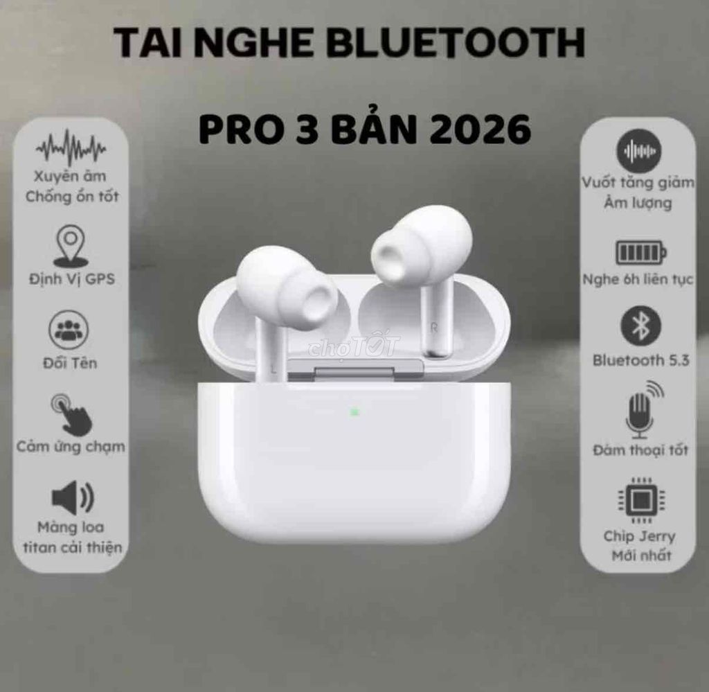 Airpods Pro 3 Bản 2026 - Chống Ồn ANC,. Mua bán Tivi, Âm thanh tại Quận Liên Chiểu Đà Nẵng được đăng bởi Quang hình 1