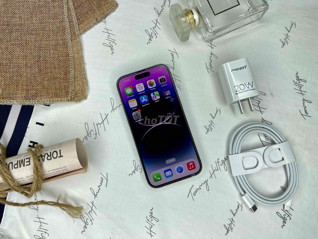 iPhone 14Pro 128, vn/a, bh 3th, tặng sạc ạ