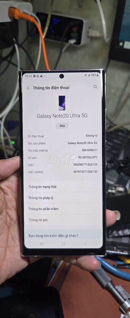 Note20 Ultra 5G 12GB/128GB đẹp 98%. Mua bán Điện thoại tại Quận 8 Tp Hồ Chí Minh được đăng bởi Thiên Hòa mobile  hình 1