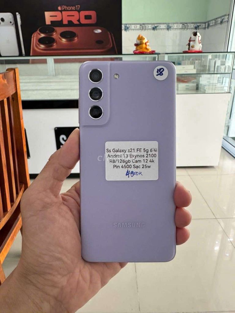 Samsung Galaxy S21 FE 5G 128GB Tím. Mua bán Điện thoại tại Thành phố Thủ Dầu Một Bình Dương được đăng bởi TTMobileBD hình 1