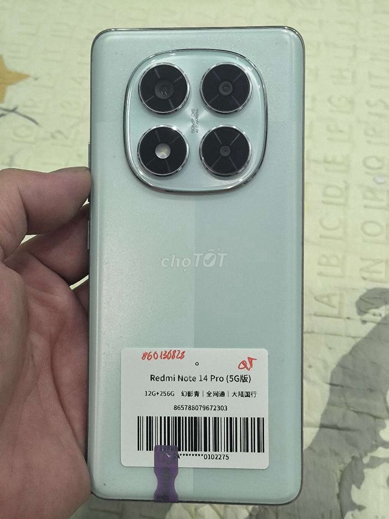Xiaomi Redmi Note 14 Pro 12GB/256GB Xanh. Mua bán Điện thoại tại Quận Hoàng Mai Hà Nội được đăng bởi Nguyennoi hình 1