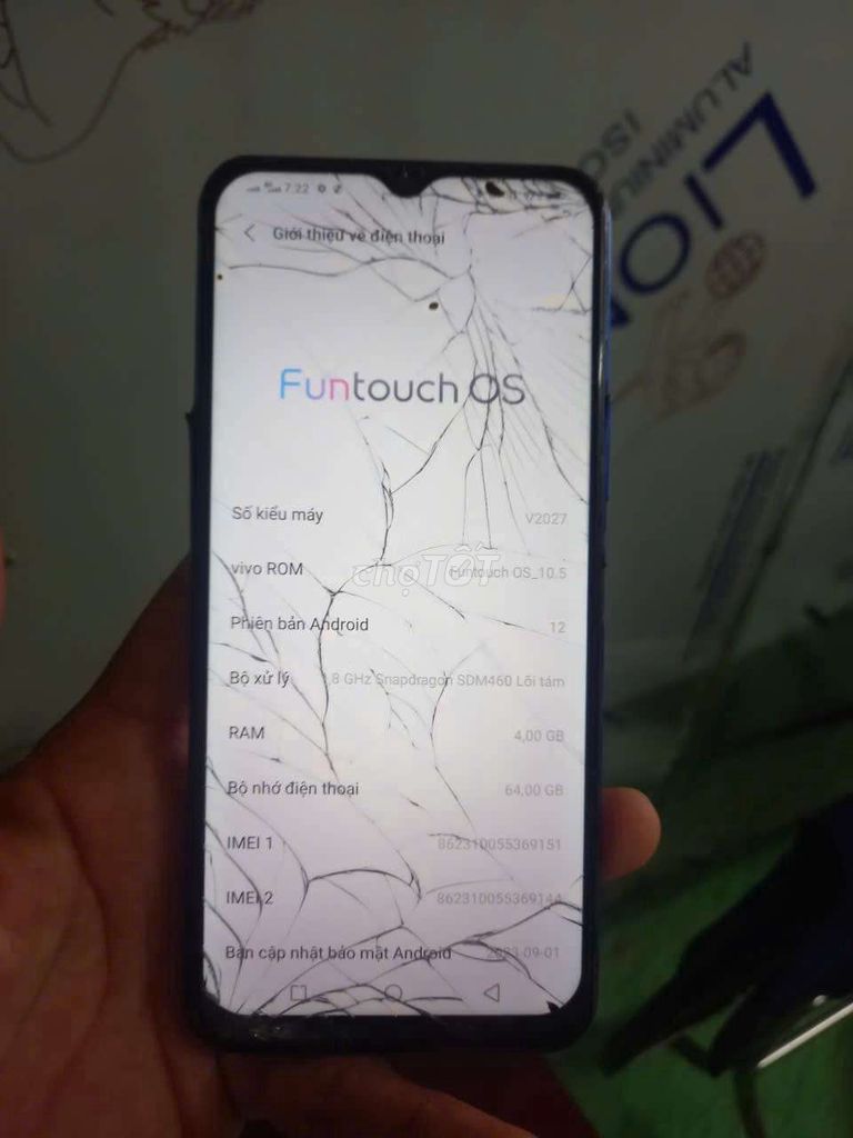 Vivo V2027 4GB/64GB chữa cháy . Mua bán Điện thoại tại Quận 8 Tp Hồ Chí Minh được đăng bởi hiến hình 1