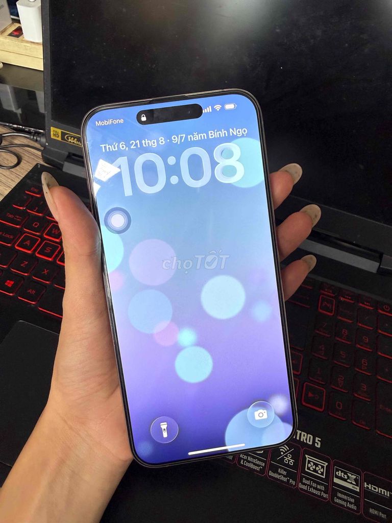 Iphone 15PROMAX-hàng đẹp-trả trước 7tr-bao nợ xấu. Mua bán Điện thoại tại Quận Bình Tân Tp Hồ Chí Minh được đăng bởi Long Chuyên Táo Store hình 1