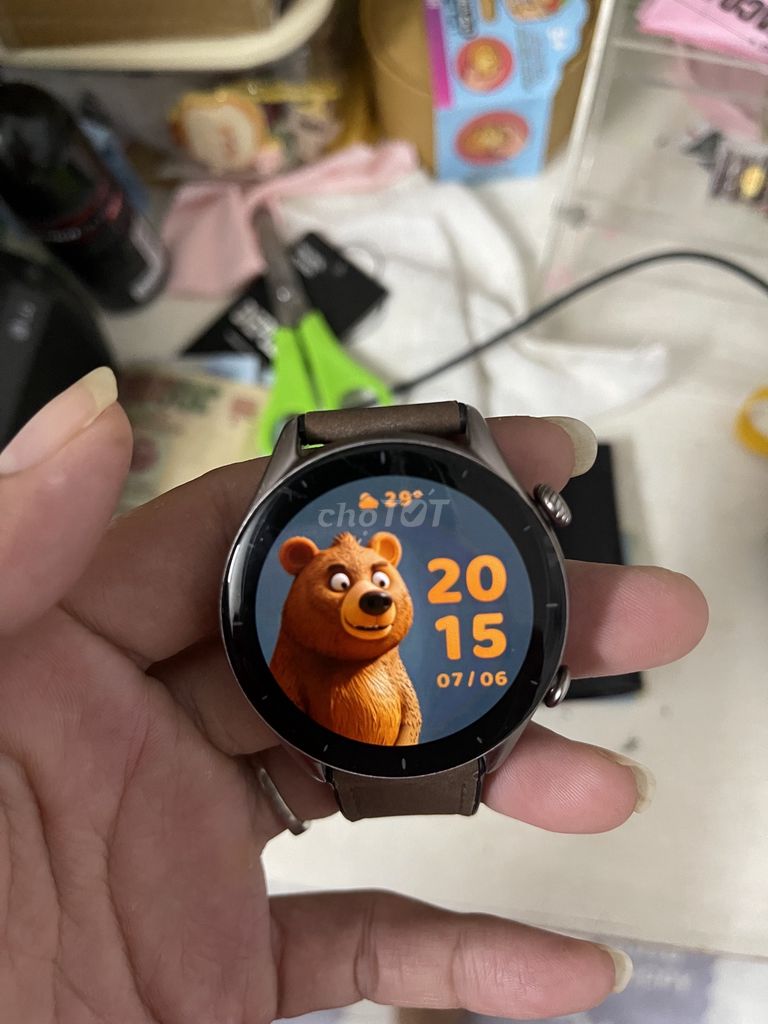 Đồng hồ thông minh Amazfit GTR 3 dây da Nâu. Mua bán Thiết bị đeo thông minh tại Huyện Nhà Bè Tp Hồ Chí Minh được đăng bởi Khánh Bùi hình 1