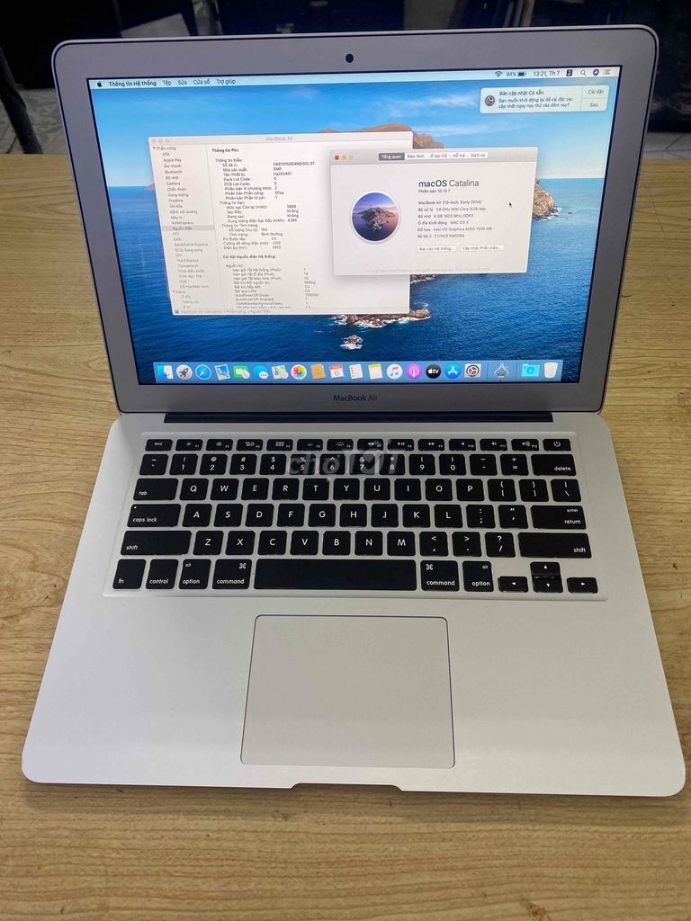 Apple Macbook Air i5 4GB/128GB Bạc. Mua bán Laptop tại Quận Đống Đa Hà Nội được đăng bởi Minh Tuấn hình 1
