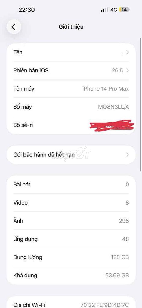 Apple iPhone 14 Pro Max 128GB 92%. Mua bán Điện thoại tại Thành Phố Đồng Hới Quảng Bình được đăng bởi Hoàng Lâm hình 1