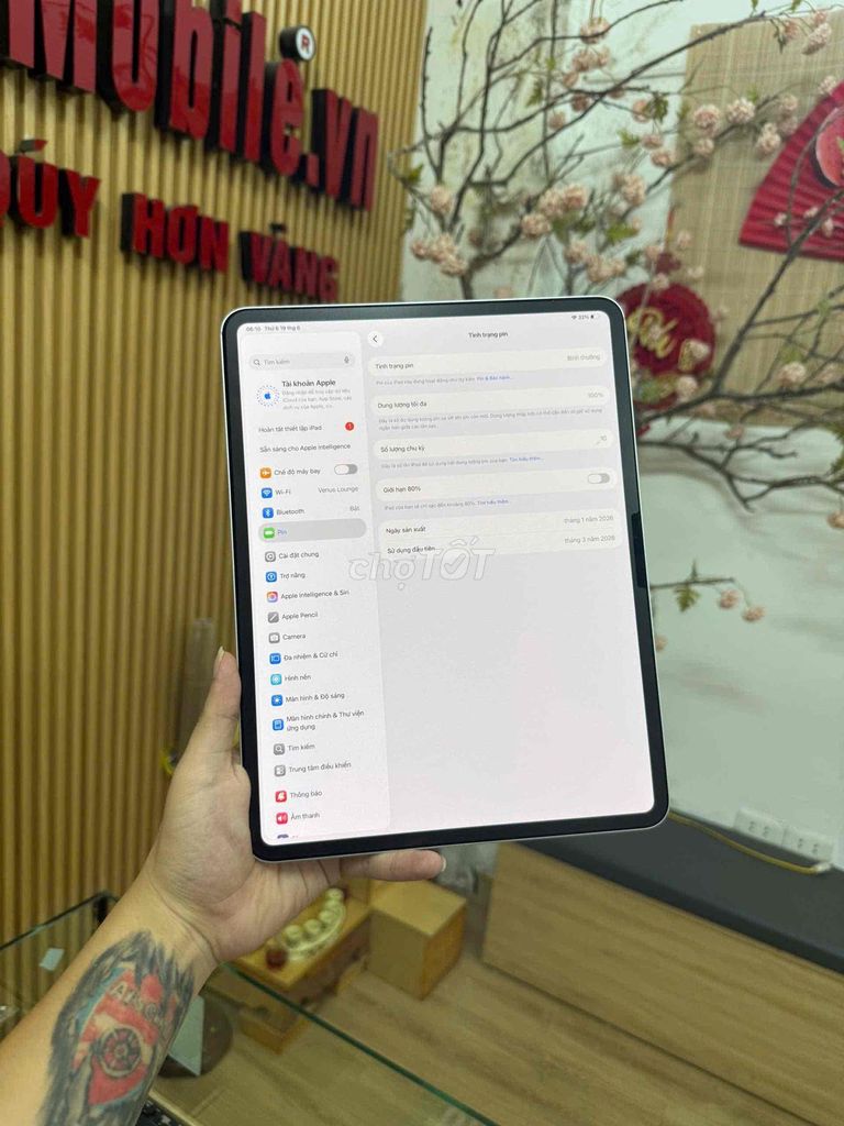 iPad Pro 13inch M5 256GB Wifi Pin100% SẠC 10L. Mua bán Máy tính bảng tại Quận Đống Đa Hà Nội được đăng bởi Tùng Táo Hanoi Mobile hình 1