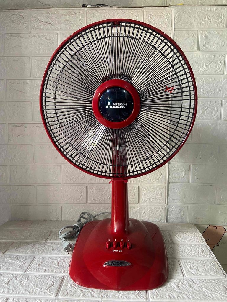 Quạt bàn Mitsubishi Electric D12-GV Đỏ. Mua bán Quạt tại Quận 12 Tp Hồ Chí Minh được đăng bởi Panasonic  Gia Dụng Chính Hãng TB hình 1