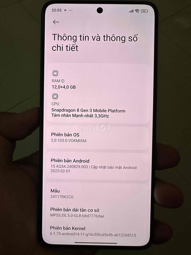 Xiaomi Redmi K80 256GB - đã up rom quốc tế full TV. Mua bán Điện thoại tại Quận 12 Tp Hồ Chí Minh được đăng bởi Nguyên Luân hình 1