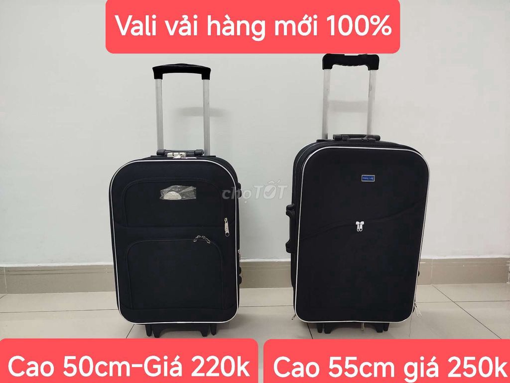 Vali xách tay màu đen mới giá rẻ