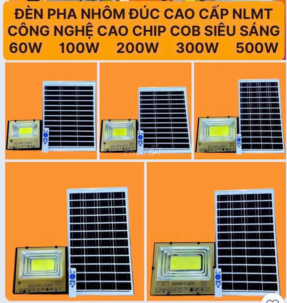 Đèn pha năng lượng mặt trời chip COB. Mua bán Đèn tại Quận Ninh Kiều Cần Thơ được đăng bởi Thành Thịnh Hòa hình 1