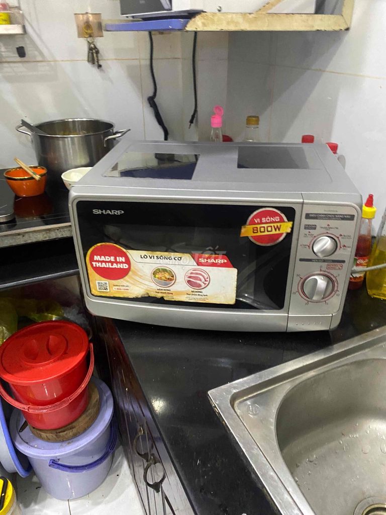 Lò vi sóng Sharp 800W Bạc Thái Lan. Mua bán Bếp, lò, đồ điện nhà bếp tại Quận Tân Phú Tp Hồ Chí Minh được đăng bởi MINH KHÔI hình 1