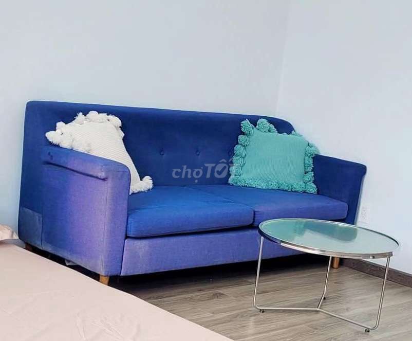 Ghế sofa 2 chỗ Vải Xanh dương. Mua bán Bàn ghế tại Quận Bình Thạnh Tp Hồ Chí Minh được đăng bởi Hoài Nhi hình 1