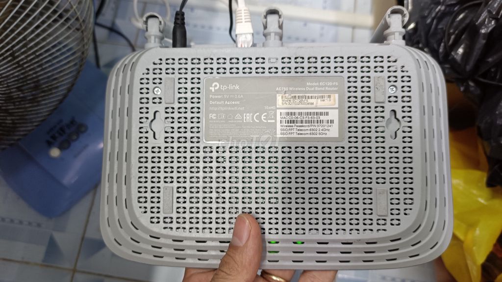 Phát Wifi Tplink 2 băng tần 3 anten AC750 EC120-F5