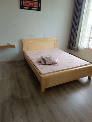 giường gỗ sồi nga cứng cáp, siêu bền đủ kích thước