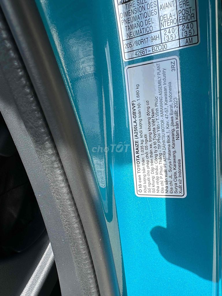 Toyota Raize 2023 - 10000 km 5c tự động xe HÃNG. Mua bán Ô tô tại Quận Bình Thạnh Tp Hồ Chí Minh được đăng bởi phuongneo hình 6