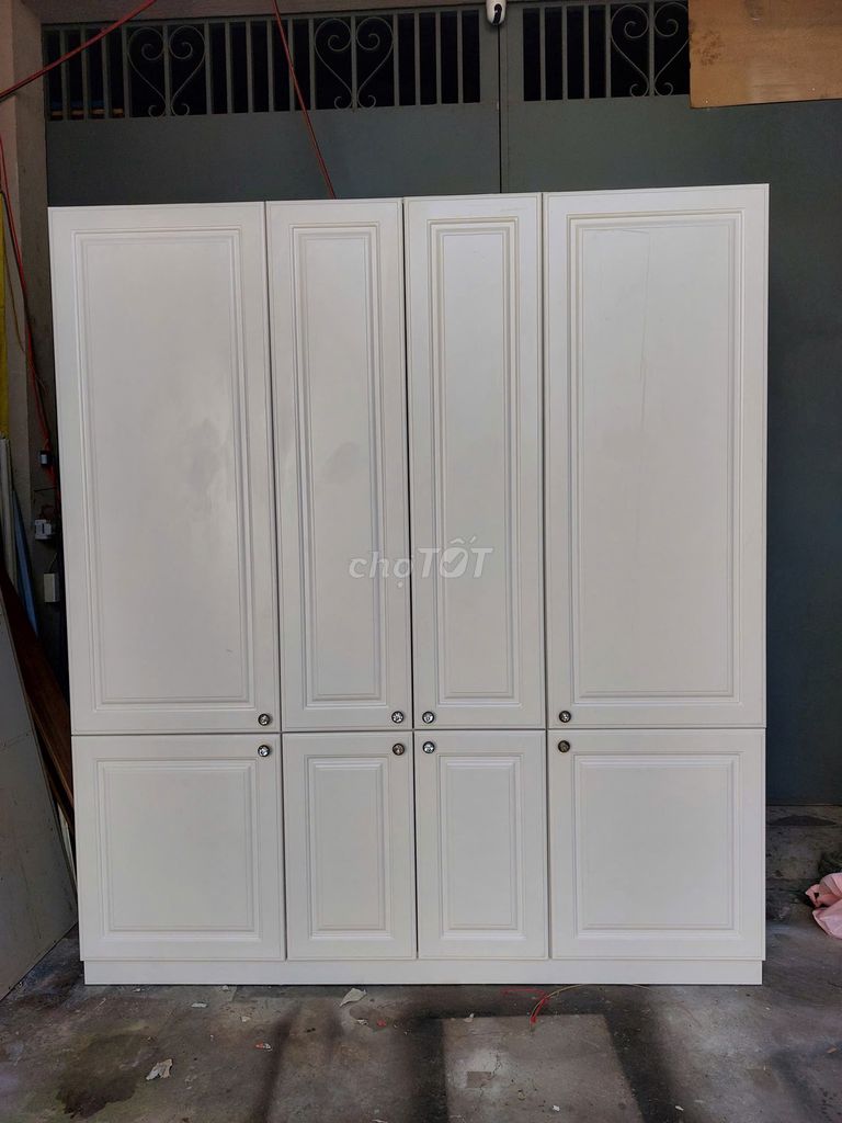Tủ quần áo Gỗ sơn Trắng . Mua bán Tủ, kệ gia đình tại Quận Bình Tân Tp Hồ Chí Minh được đăng bởi HÀNG THANH LÝ NỘI THẤT 268 hình 1