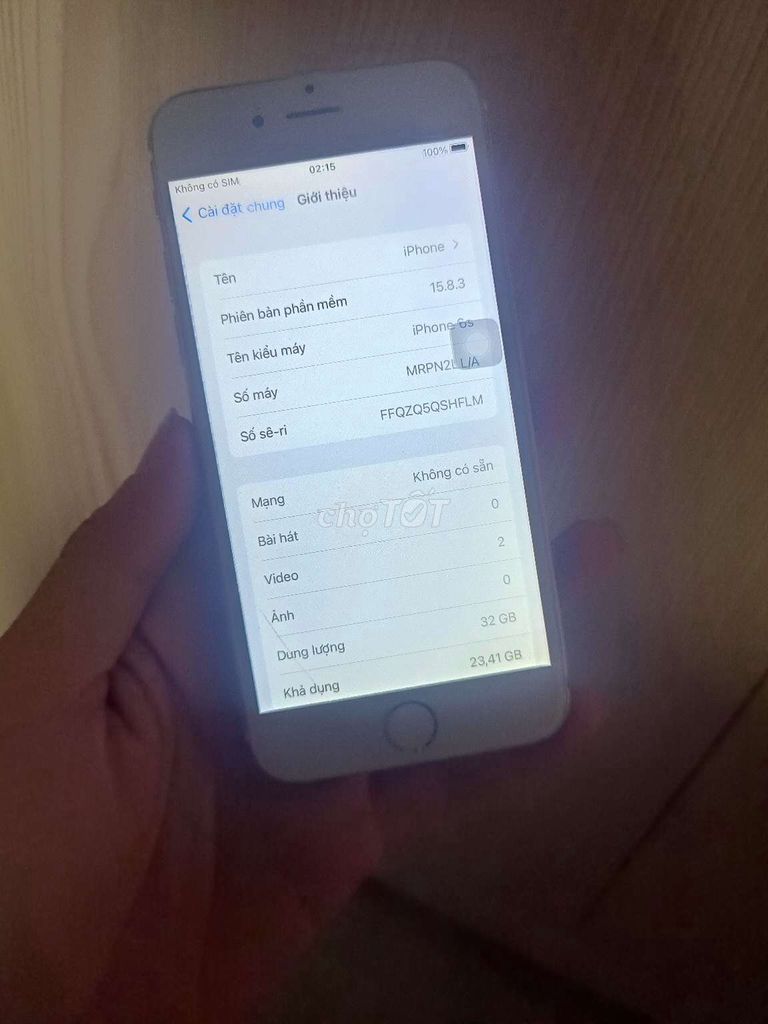 6S lock 32g icloud sạch , camera đầy đủ