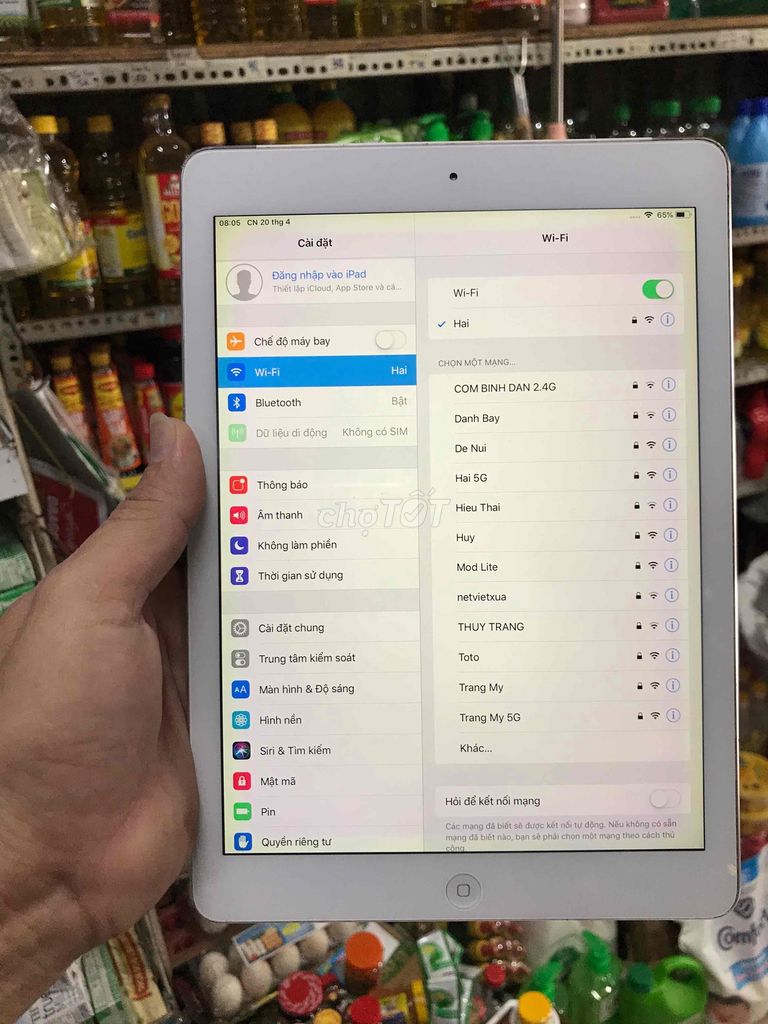 iPad Air 32G Sài Wifi + 4G Máy Đẹp Full CN. Mua bán Máy tính bảng tại Quận Bình Tân Tp Hồ Chí Minh được đăng bởi Hoang Phong hình 5