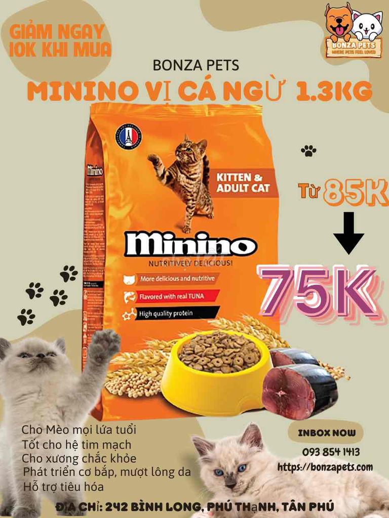 MININO vị CÁ NGỪ 1kg3