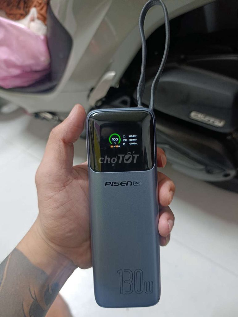 Sạc dự phòng Pisen Pro 20000mAh 130W Xám. Mua bán Phụ kiện (Màn hình, Chuột...) tại Quận 8 Tp Hồ Chí Minh được đăng bởi Tùng  hình 1