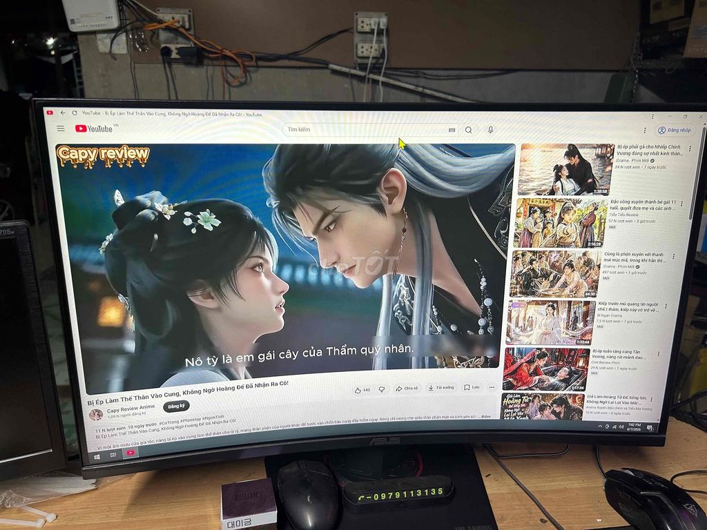 Asus VG27VQ Màn hình cong 27 inch. Mua bán Phụ kiện (Màn hình, Chuột...) tại Huyện Chợ Mới An Giang được đăng bởi Nguyễn chí linh hình 1