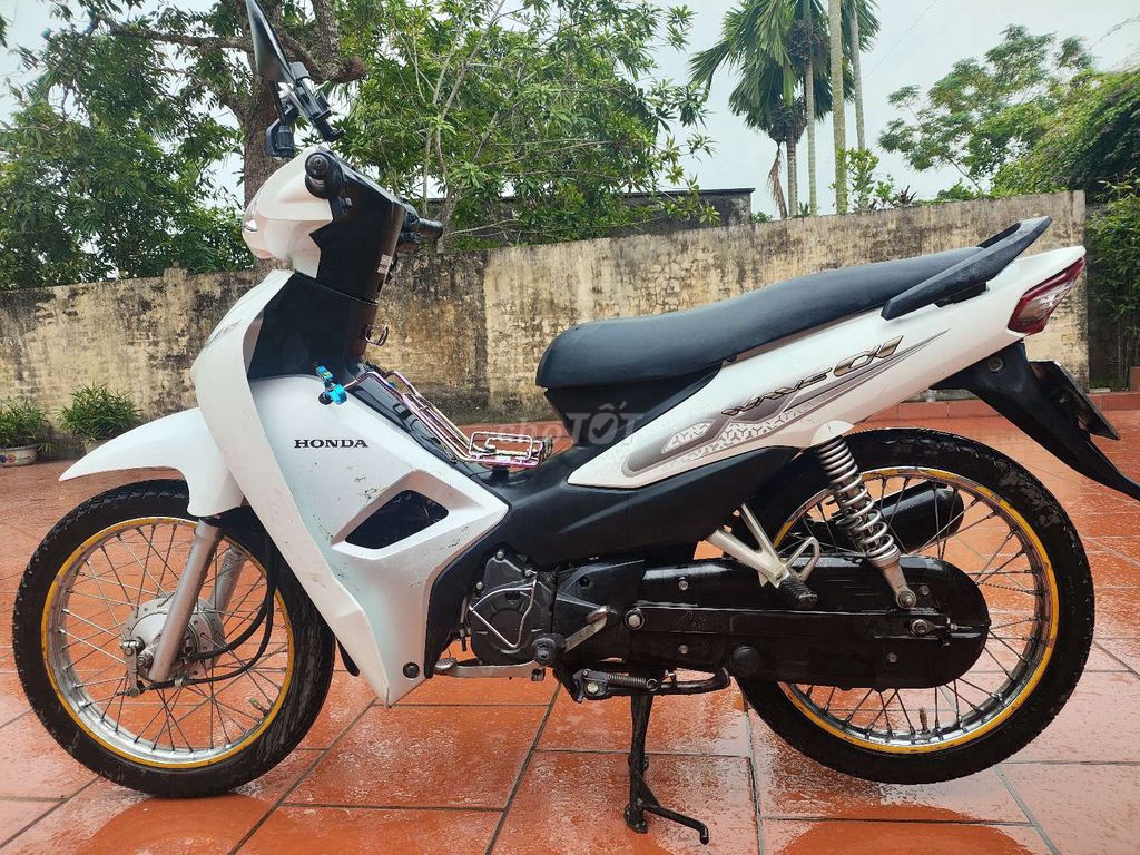 Wave anpha 110 2020 màu trắng. Mua bán Xe máy tại Huyện Thái Thụy Thái Bình được đăng bởi Hưng Toro hình 2