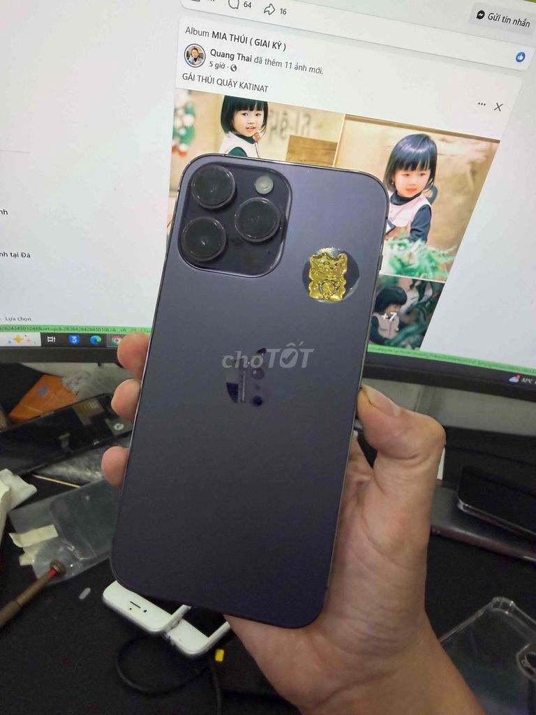 Apple iPhone 14 Pro Max 256GB Tím Đã qua sử dụng. Mua bán Điện thoại tại Quận Hải Châu Đà Nẵng được đăng bởi TH hình 1