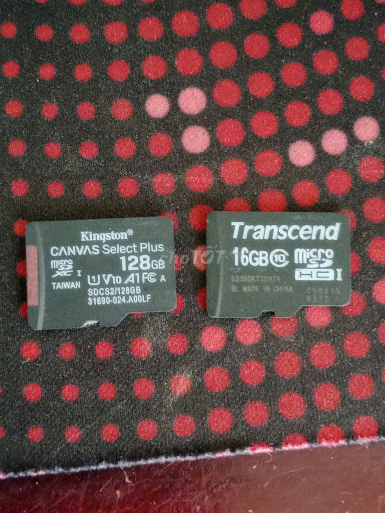 Thẻ nhớ Kingston MicroSDXC 128GB và 16gb. Mua bán Phụ kiện (Màn hình, Chuột...) tại Thành phố Tây Ninh Tây Ninh được đăng bởi Hồ Minh Trọng hình 1