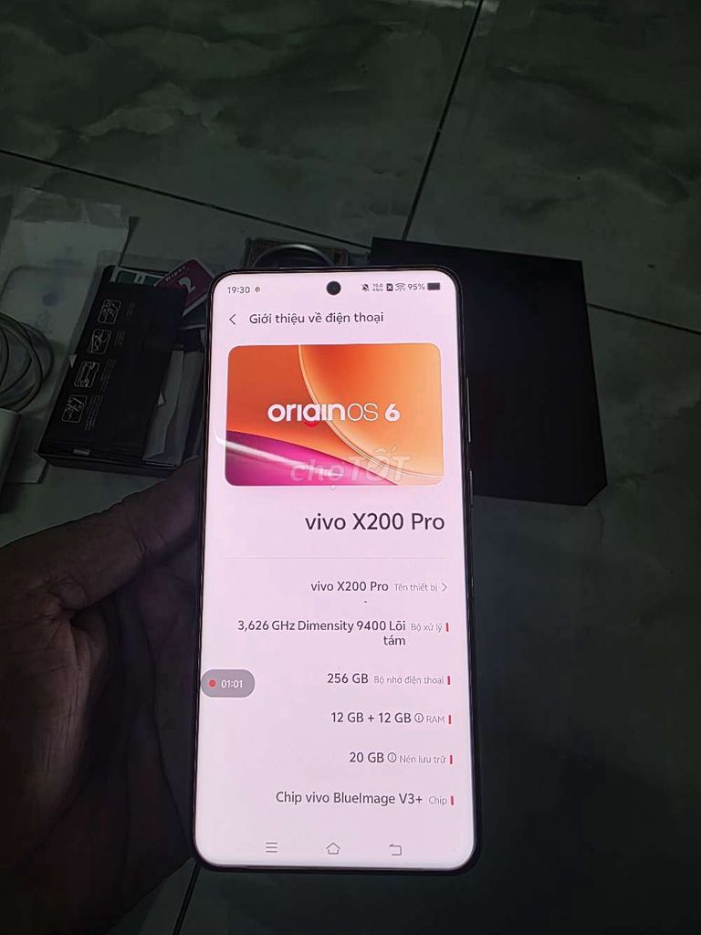 Vivo X200 Pro 12GB/256GB Xanh, fullbox. Mua bán Điện thoại tại Huyện Bình Chánh Tp Hồ Chí Minh được đăng bởi kemthui hình 1