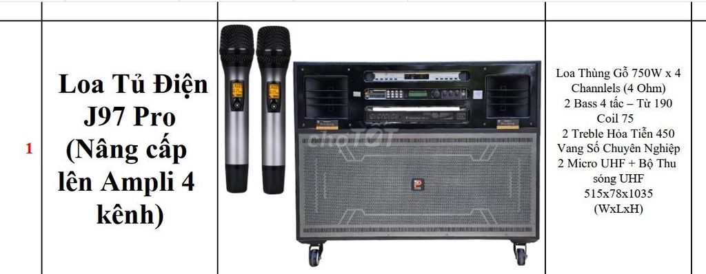 Dàn Karaoke Prosing J97 Pro 2024. Mua bán Tivi, Âm thanh tại Quận 12 Tp Hồ Chí Minh được đăng bởi Thanh van hình 1