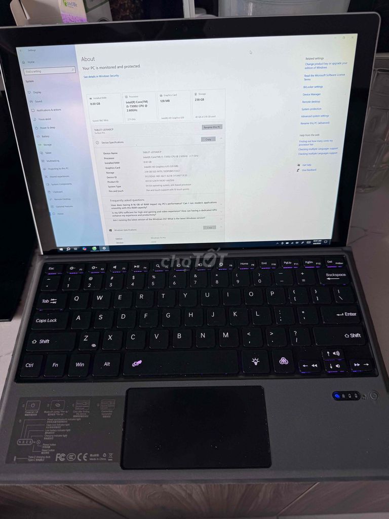 Microsoft Surface Pro 5 LTE i5 8GB/256GB. Mua bán Máy tính bảng tại Quận Hà Đông Hà Nội được đăng bởi Hoàng Đức Huy hình 1
