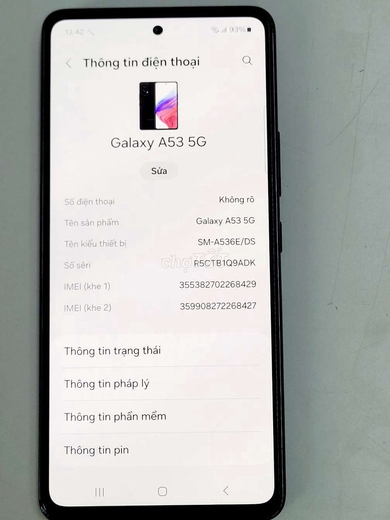 Samsung Galaxy A53 5G 256GB Đen. Mua bán Điện thoại tại Quận Bắc Từ Liêm Hà Nội được đăng bởi Đào Xuân hình 1