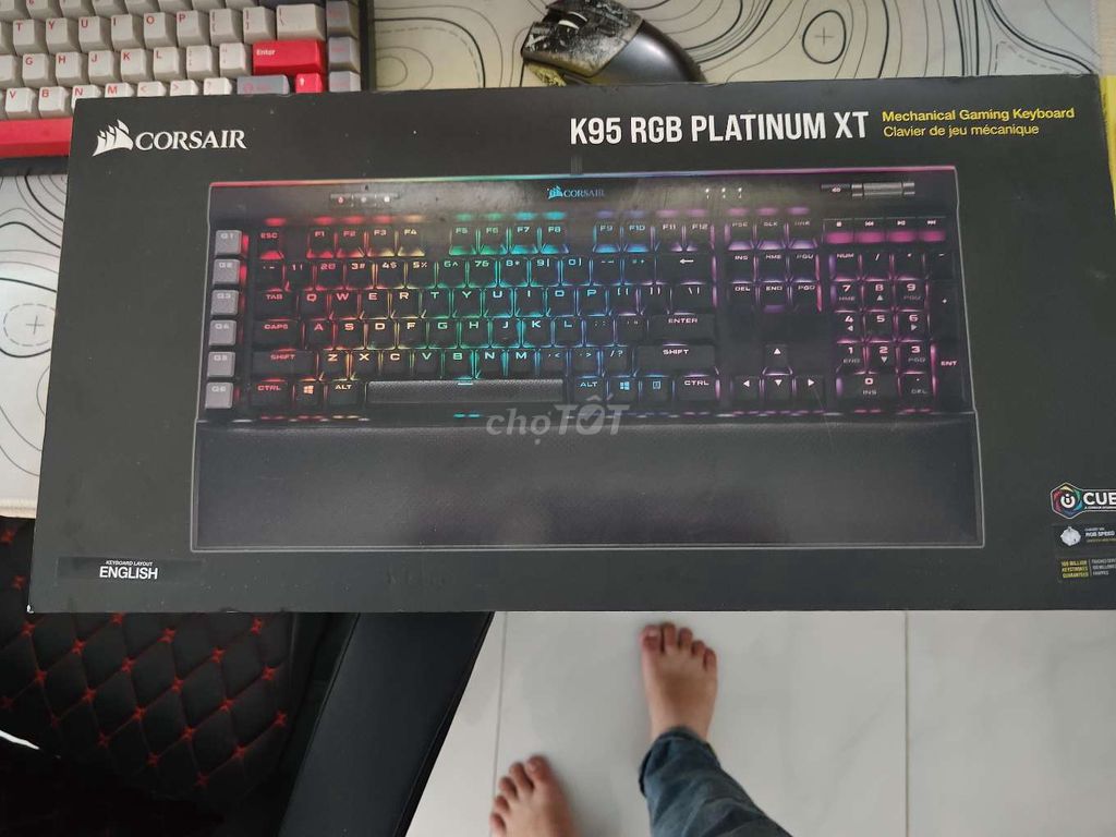 Bàn phím cơ Corsair K95 RGB PLATINUM XT . Mua bán Phụ kiện (Màn hình, Chuột...) tại Huyện Hóc Môn Tp Hồ Chí Minh được đăng bởi Tấn hình 1