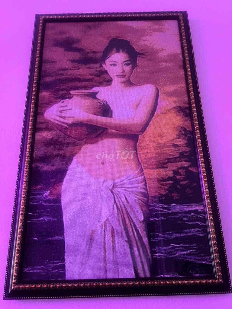 Tranh đính đá Thủ công Đá 80*60. Mua bán Đồ sưu tầm, đồ cổ tại Quận Tân Bình Tp Hồ Chí Minh được đăng bởi Ngân Nguyễn hình 1