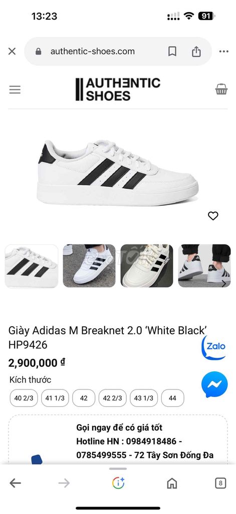 Giày adidas M Breaknet 2.0.size 41.như mới.0000